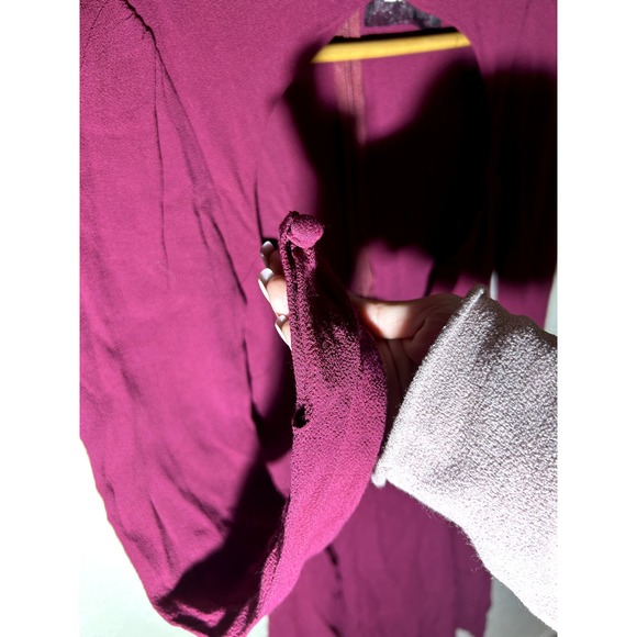 Reformation Magenta Purple Red Cut Out Sweetheart Neckline Mini Dress - Picture 3 of 6